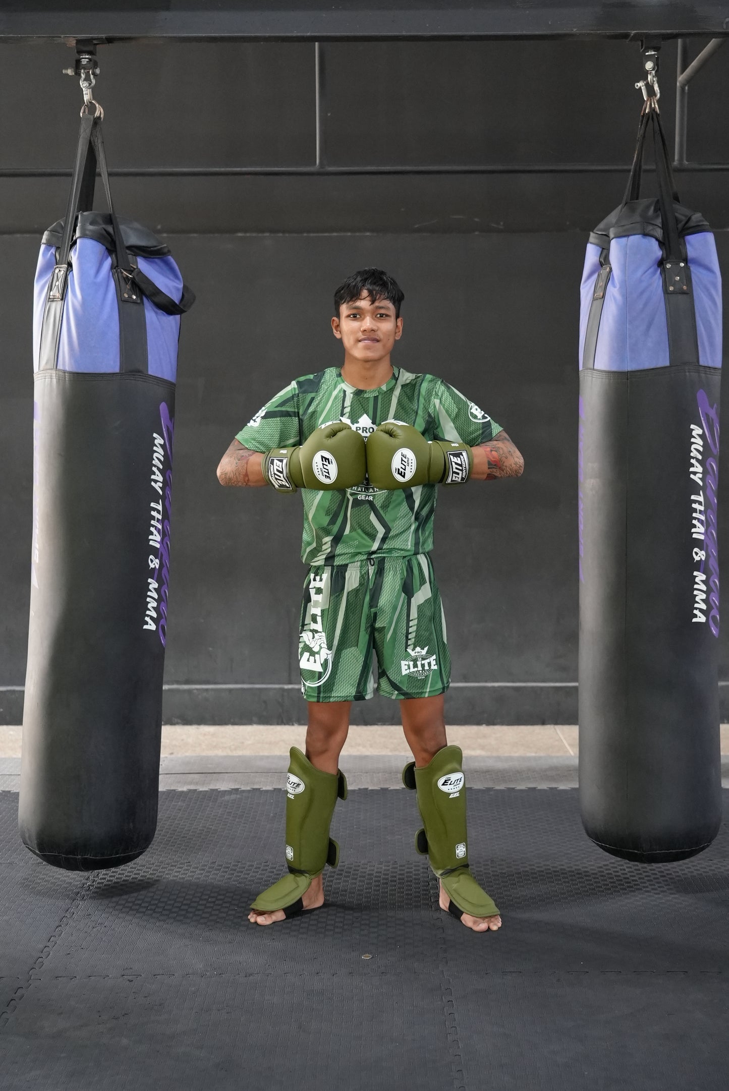 Gants de boxe Gel Tech verts
