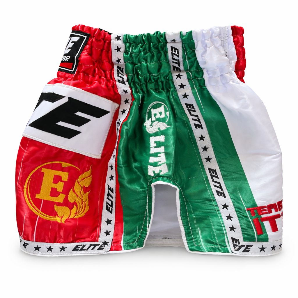 Shorts de Muay Thai aux couleurs de l'Italie - Vêtements de sport performants