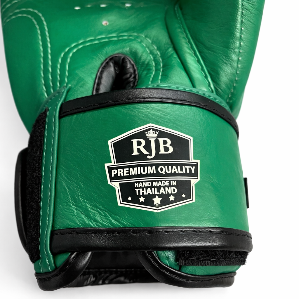 Gants de boxe Rajaboxing en cuir 'vert standard'