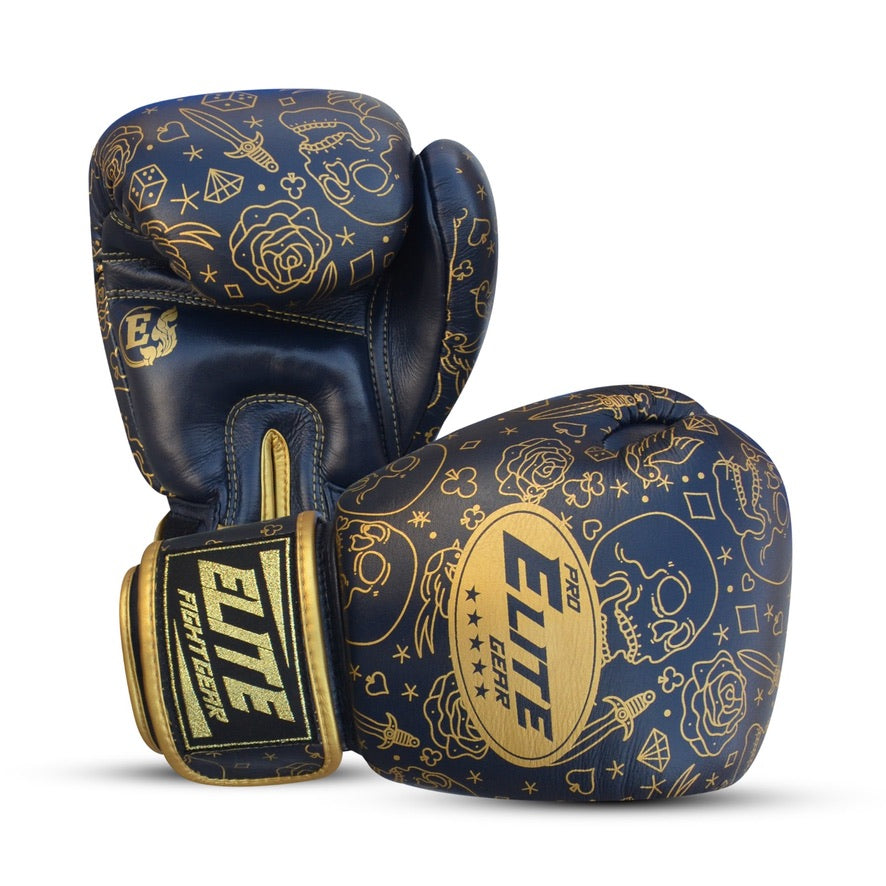 Fancy Handschoenen blauw/goud