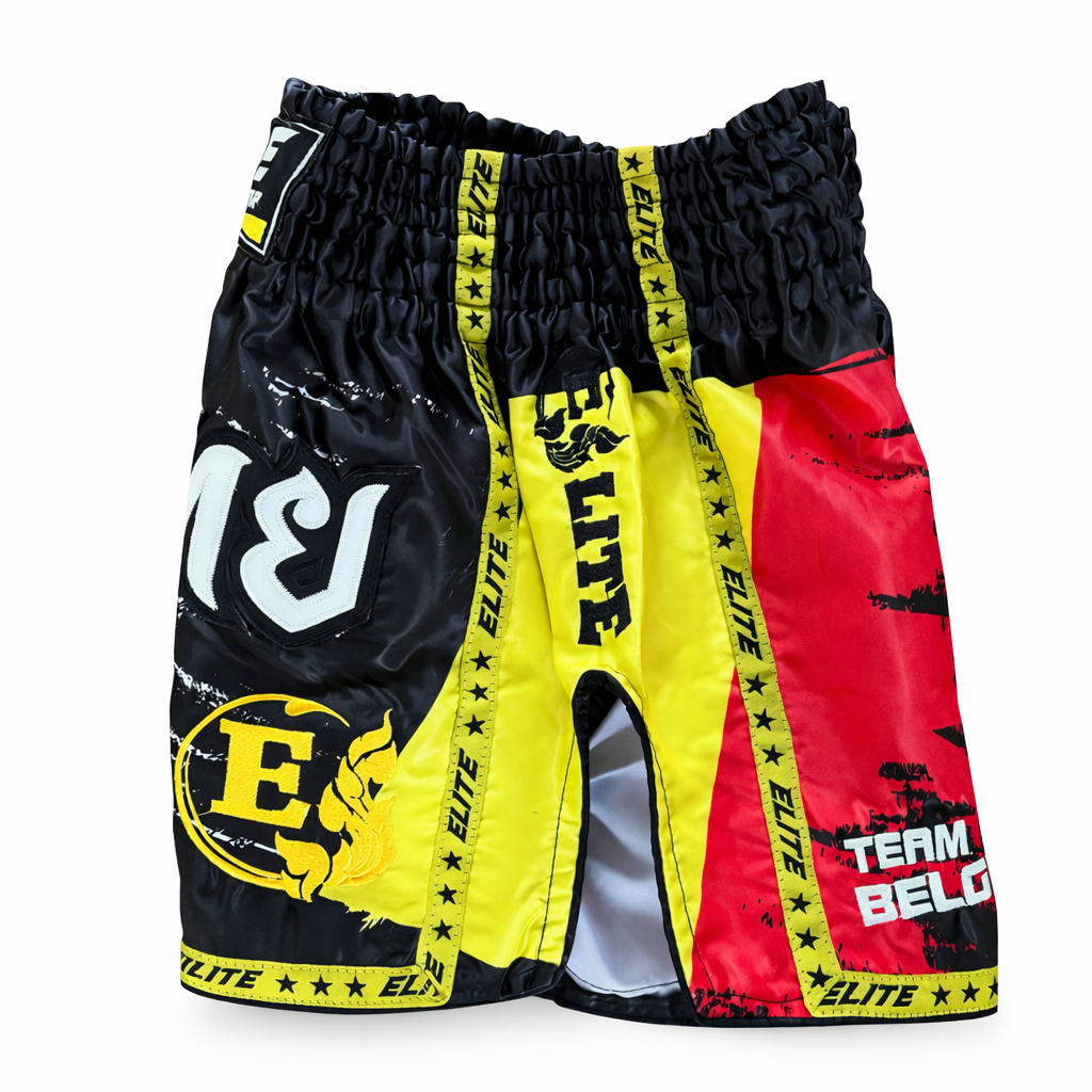 Short Dry-Fit aux couleurs du drapeau belge - Vêtements de sport haute performance