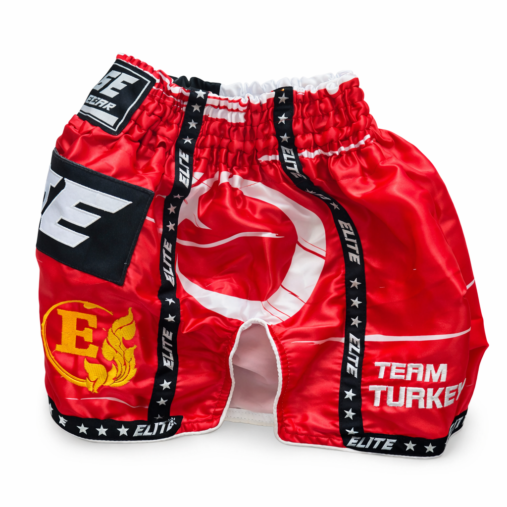 Turkey Flag Muay Thai Shorts - Premium Combat Sports Gear