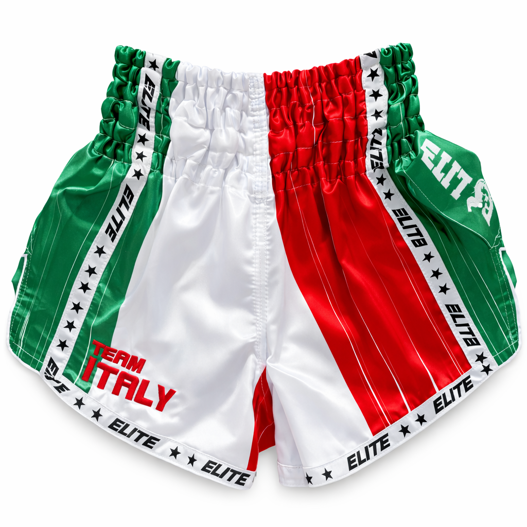 Shorts de Muay Thai aux couleurs de l'Italie - Vêtements de sport performants