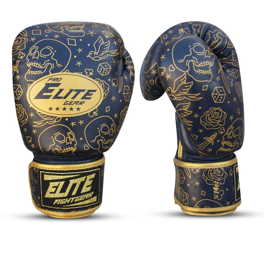 Fancy Handschoenen blauw/goud