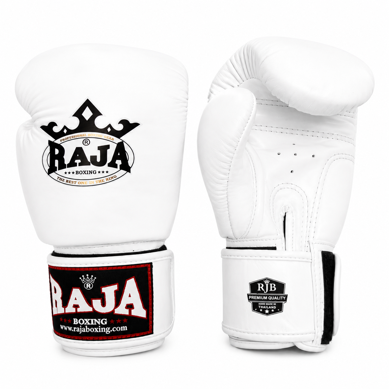 Rajaboxing Gloves 'Standard White' Leather