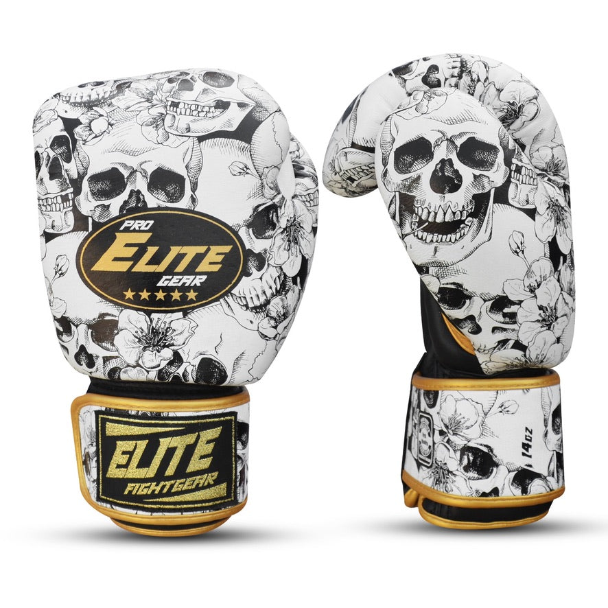 Skull Gloves White