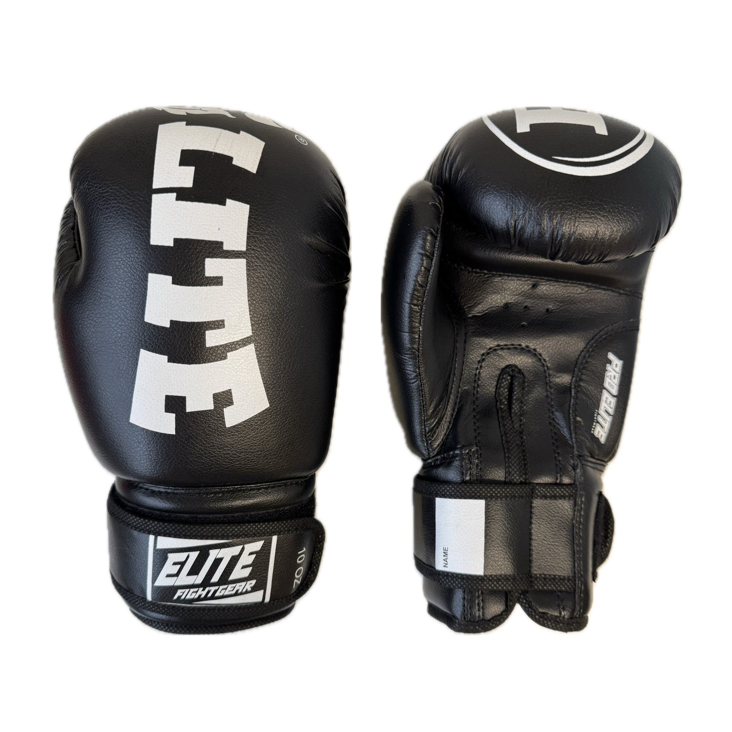 Gants de boxe noirs en PU