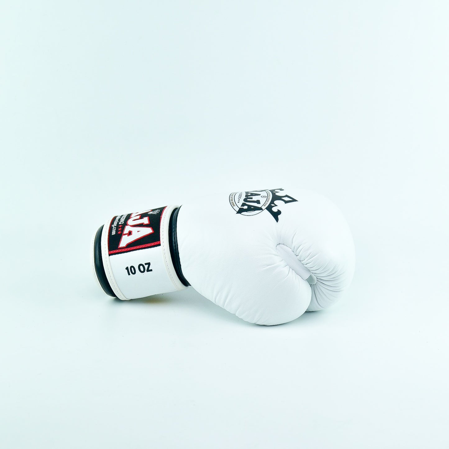 Gants de boxe Rajaboxing en cuir blanc standard