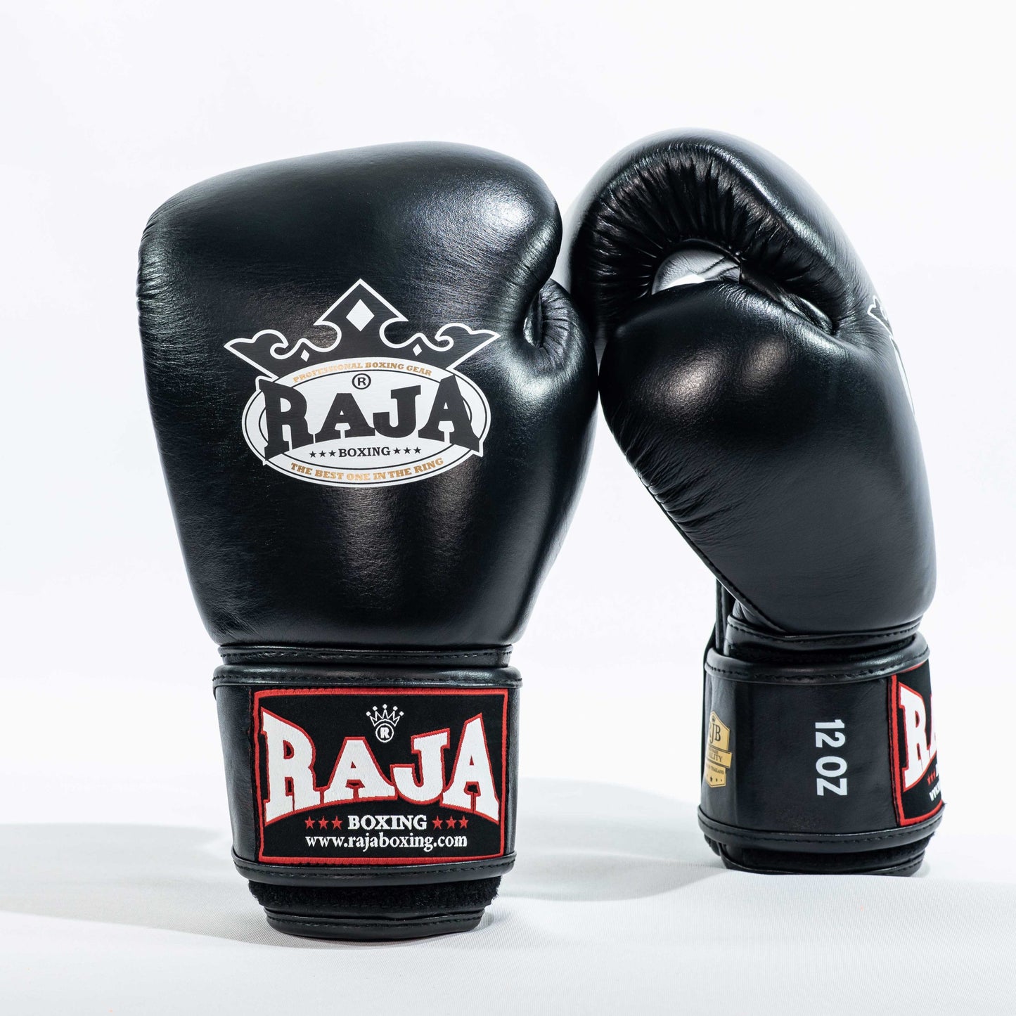 Rajaboxing handschoenen 'Standard Black' leer