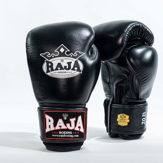 Rajaboxing handschoenen 'Standard Black' leer
