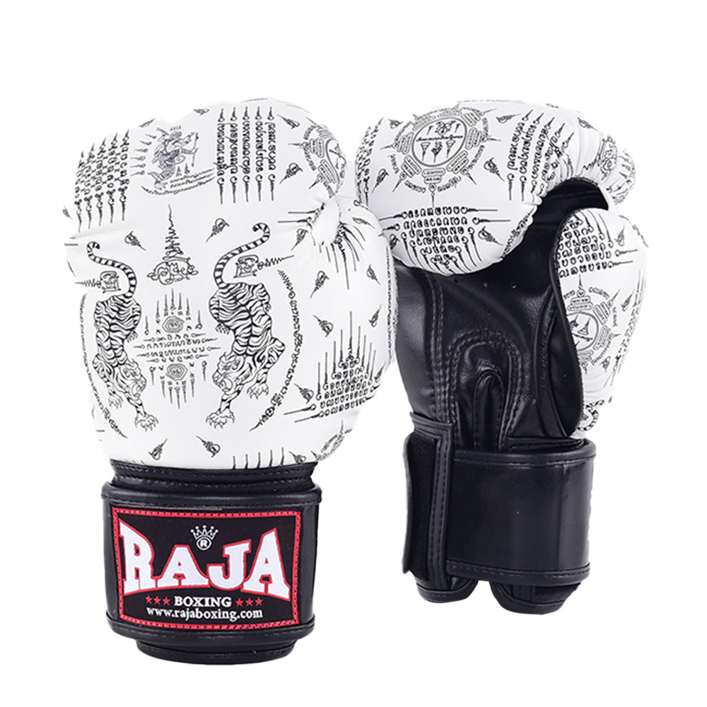 Gants de boxe fantaisie Rajaboxing 'Sakyan' semi-cuir